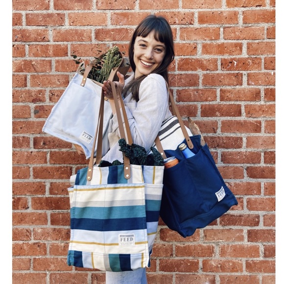 Grocery Bags Feed Projects Canvas Market Tote Organic Cotton Feed
